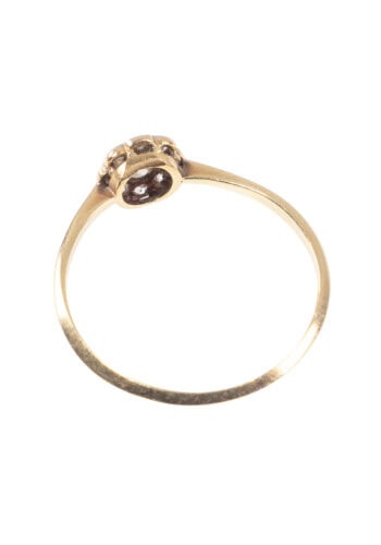 Um 1920 – Art Déco Ring mit Diamanten – Bild 3