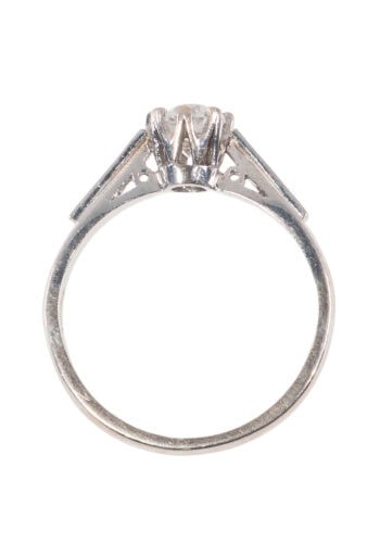 Datiert 1967 – Verlobungsring mit Diamantsolitär – Bild 4