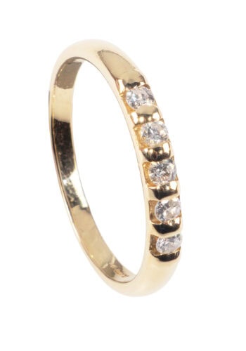 Datiert 1969– Goldring mit Diamanten