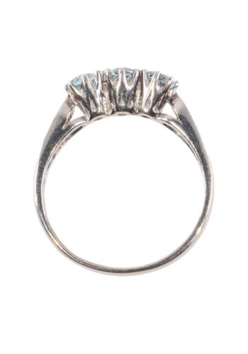 Um 1970 – Trilogy Ring mit 3 Topasen – Bild 4