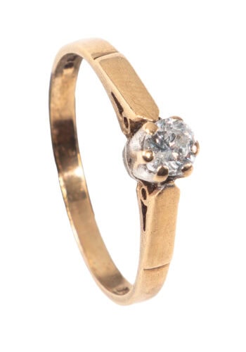 Datiert 1962 – Verlobungsring mit Diamantsolitär