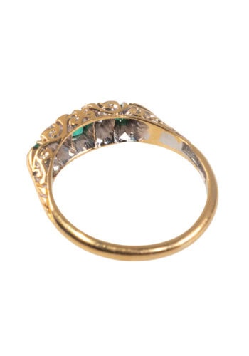 Um 1910 – Edwardianischer Ring mit Smaragden – Bild 4