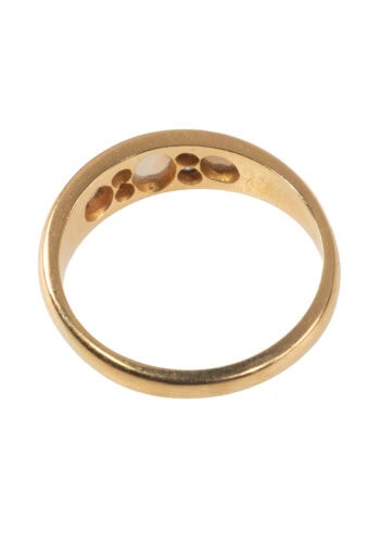 Um 1960 – Bandring mit Opalen und Diamanten – Bild 4