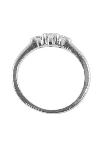 Um 1980 – Trilogy Ring mit 3 Diamanten – Bild 4