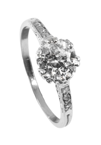 Um 1920 – Verlobungsring mit Diamantsolitär