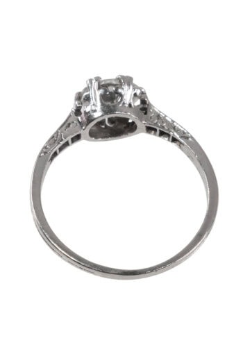 Um 1920 – Verlobungsring mit Diamantsolitär – Bild 4