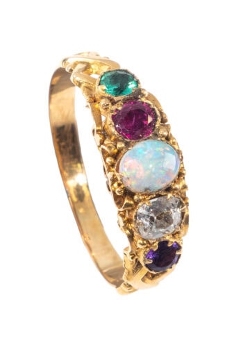 Um 1890 – Viktorianischer Ring mit geheimer Botschaft