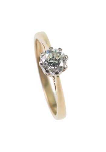 Um 1970 – Verlobungsring mit Solitär – Bild 3