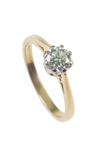 Um 1970 – Verlobungsring mit Solitär