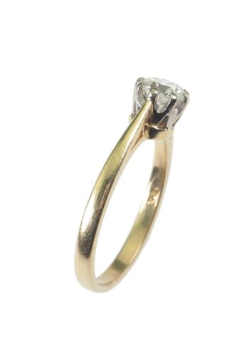 Um 1970 – Verlobungsring mit Solitär – Bild 4