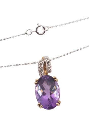 Um 1970 – Vintage Amethyst Anhänger – Bild 3