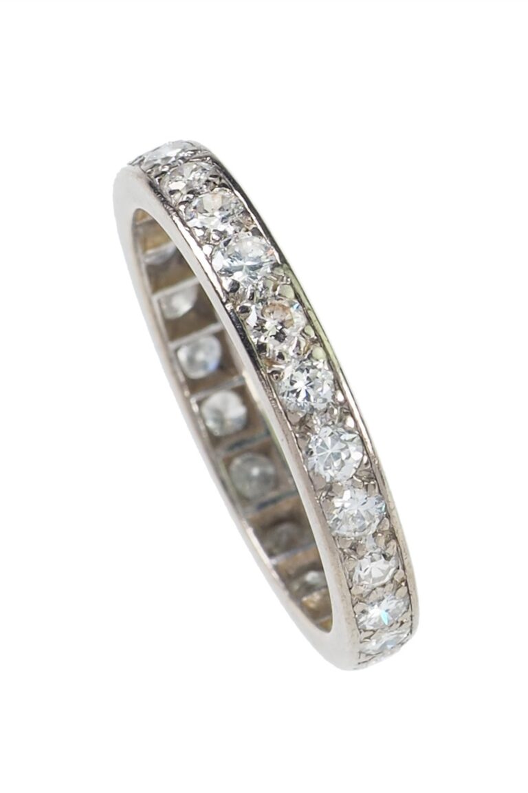 Vintage Ring mit Diamanten aus 18 Karat Gold