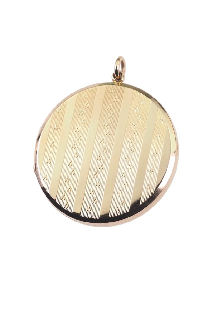 Edwardianisches Medaillon aus 9 Karat Gold