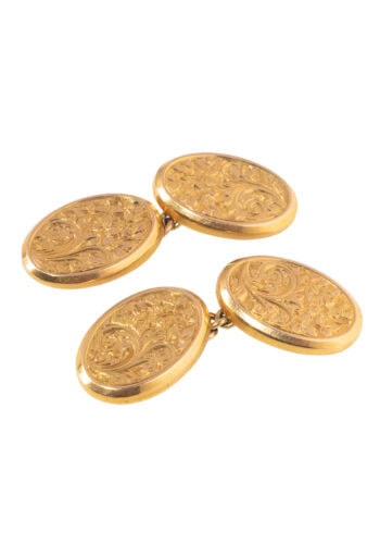 Datiert 1912 – Manschettenknöpfe mit Handgravur