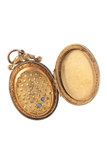 Um 1910 – Medaillon mit Vogelmotiv – Bild 3