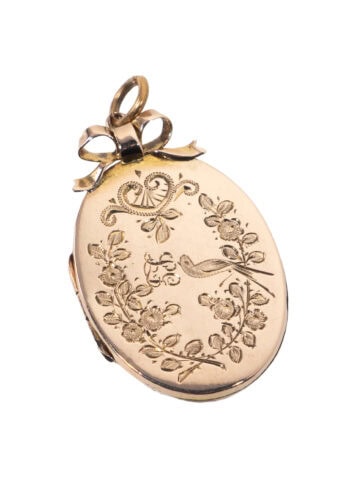 Um 1910 – Medaillon mit Handgravur