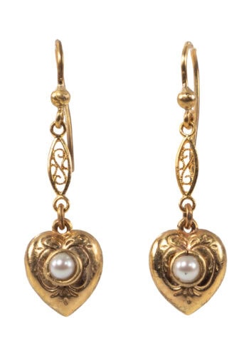 Um 1910 – Edwardian Ohrringe mit Perlen