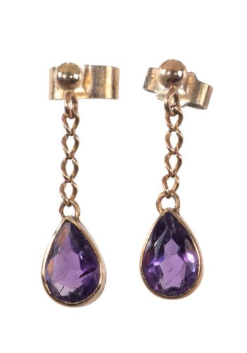 Um 1910 – Edwardian Ohrringe mit Amethyst