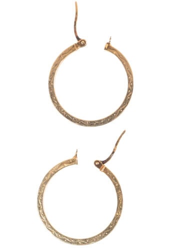 Um 1970 – Goldcreolen Vintage – Bild 3