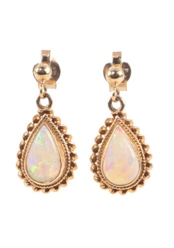 Um 1910 – Edwardianische Opalohrringe
