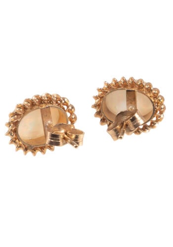 Um 1960 – Vintage Opalohrringe – Bild 4