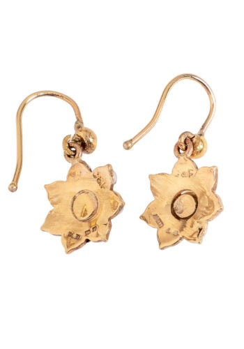 Um 1890 – Viktorianische Ohrringe mit Perlen – Bild 3