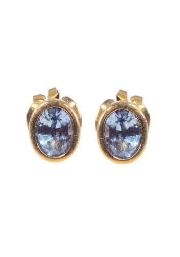 Um 1980 – Vintage Ohrstecker mit Saphiren