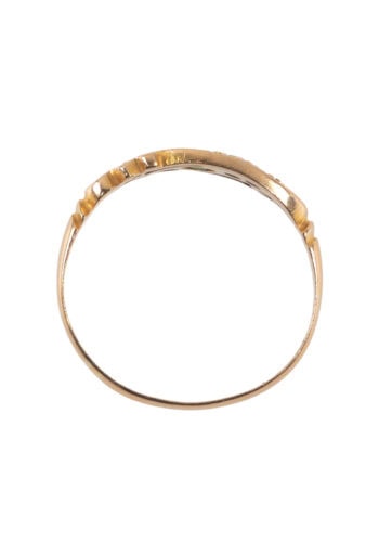 Datiert 1910 – Edwardian Ring mit Peridots und Diamanten – Bild 5