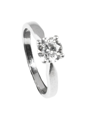 Um 1970 – Vintage Verlobungsring mit Diamantsolitär