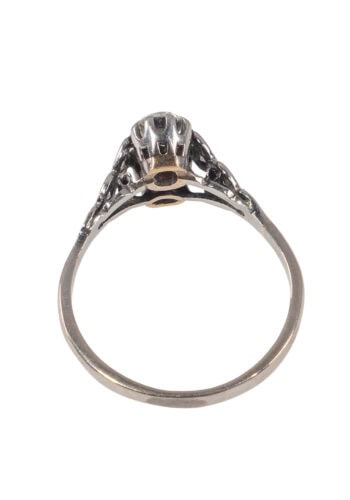 Um 1910 – Edwardianischer Ring mi Diamanten – Bild 4