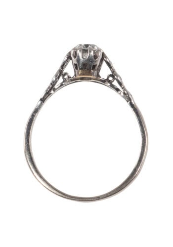 Um 1910 – Edwardianischer Ring mi Diamanten – Bild 5