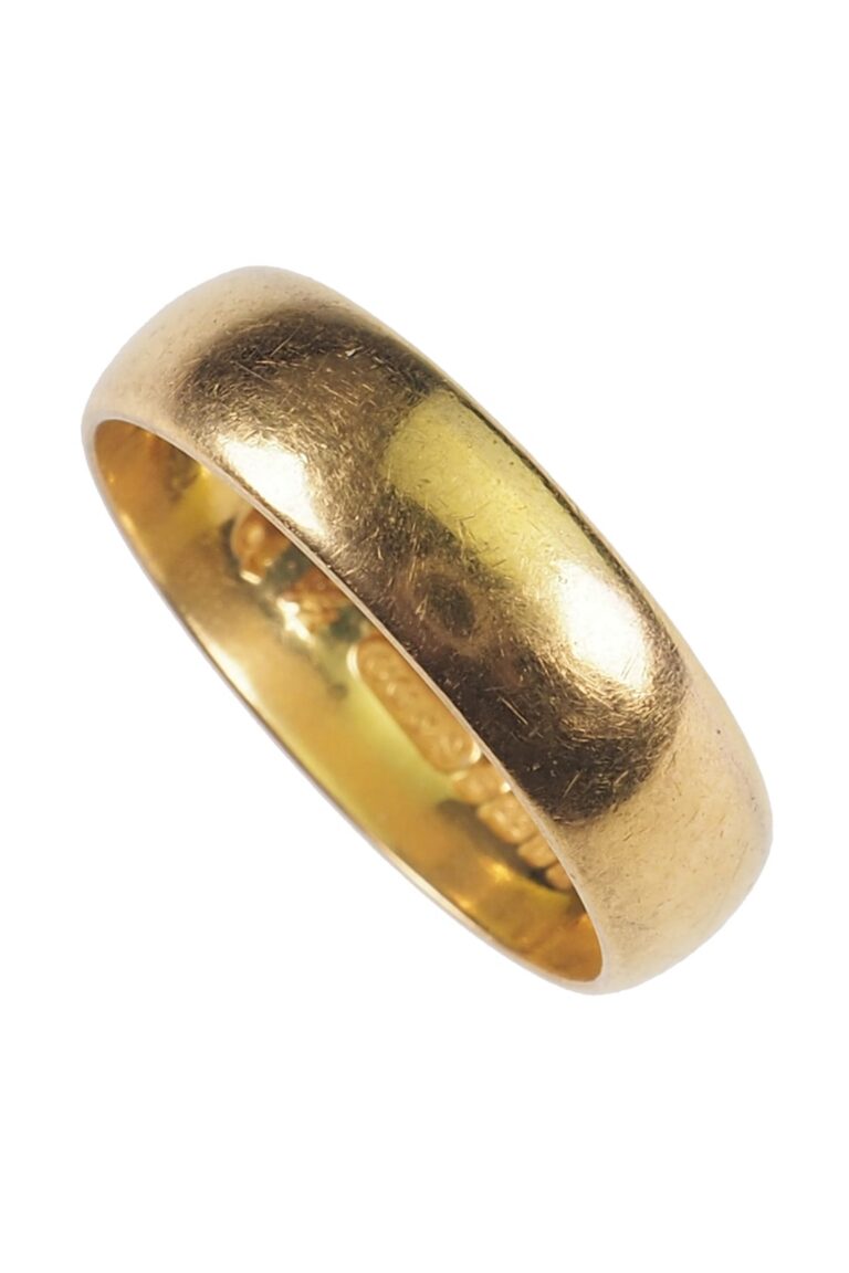 Vintage Ehering aus 22 Karat Gold