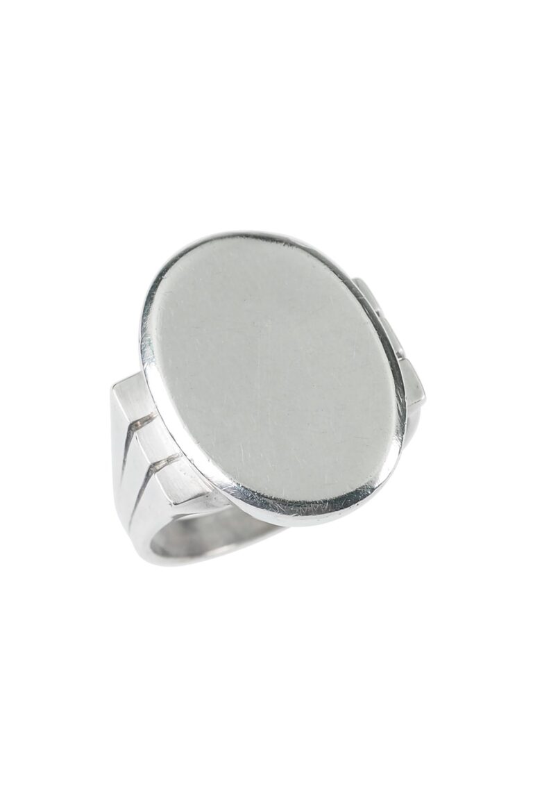 Art Déco Herrenring aus 835er Silber