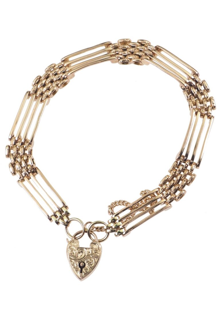 Edwardianisches Armband aus 9 Karat Gold