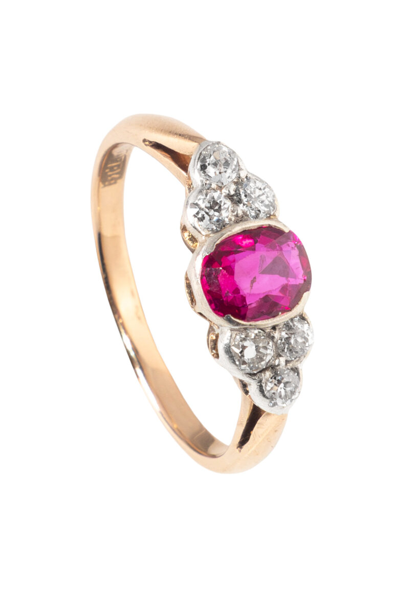 Rheinfrank Holzfuss Antique Jewellery in Berlin Muenchen Antike Ringe Verlobungsringe Eheringe Schmuck Juwelier Diamant Verlobungsring M5017 1