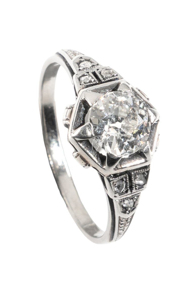 Rheinfrank Holzfuss Antique Jewellery in Berlin Muenchen Antike Ringe Verlobungsringe Eheringe Schmuck Juwelier Diamant Verlobungsring M5356 1
