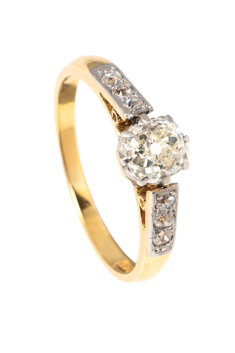 Rheinfrank Holzfuss Antique Jewellery in Berlin Muenchen Antike Ringe Verlobungsringe Eheringe Schmuck Juwelier Diamant Verlobungsring M5513 1