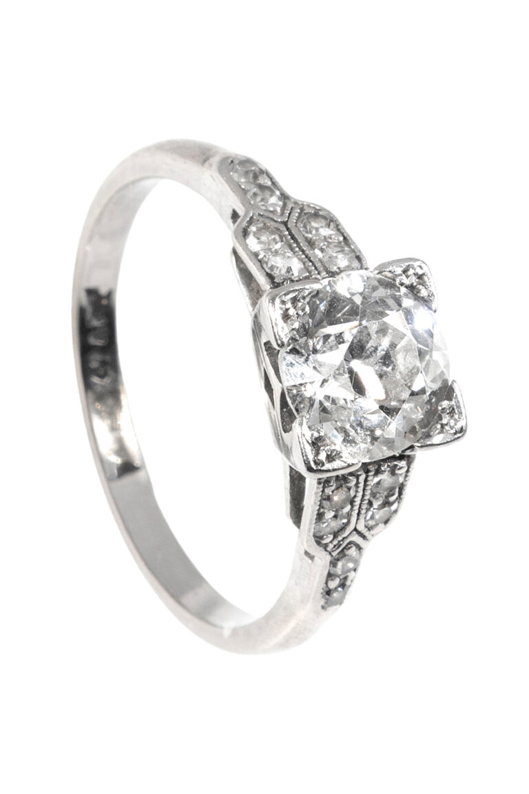 Rheinfrank Holzfuss Antique Jewellery in Berlin Muenchen Antike Ringe Verlobungsringe Eheringe Schmuck Juwelier Diamant Verlobungsring M5554 1