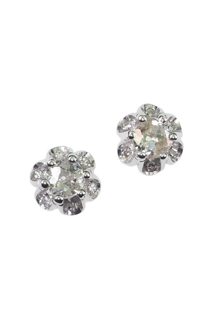 Vintage Ohrstecker mit Diamanten aus 18 Karat Gold