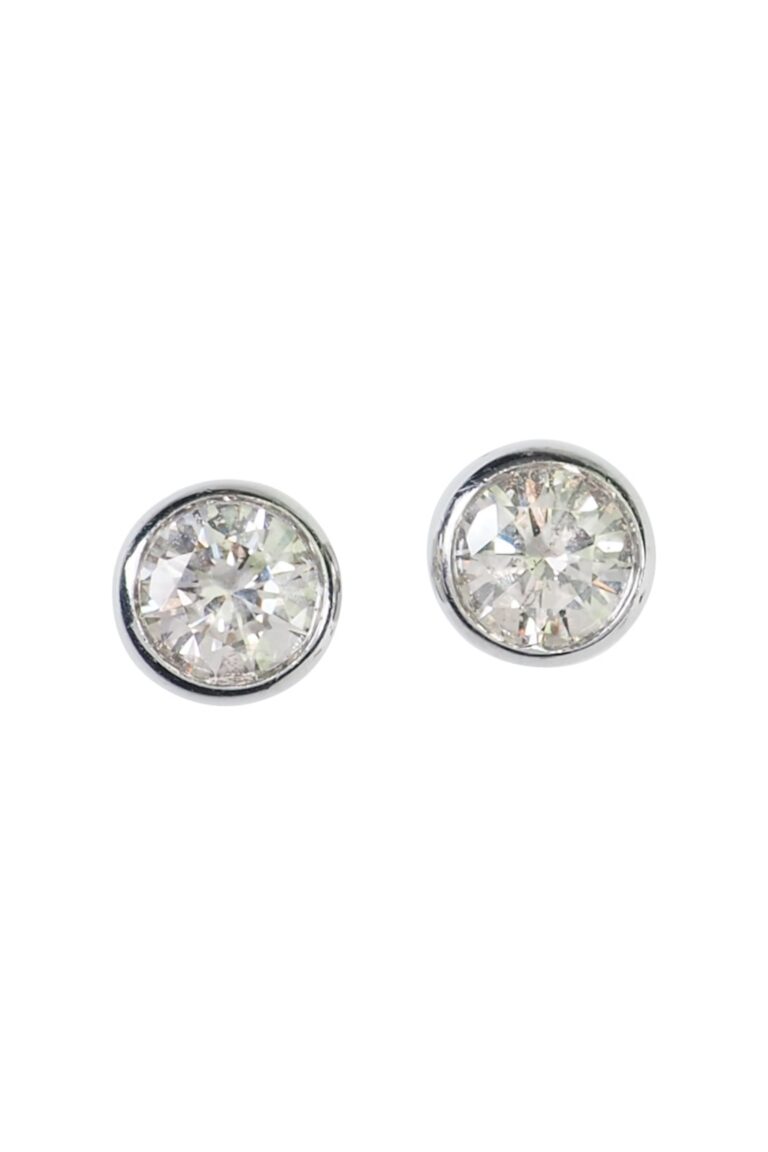 Vintage Ohrstecker mit Diamanten aus 18 Karat Gold