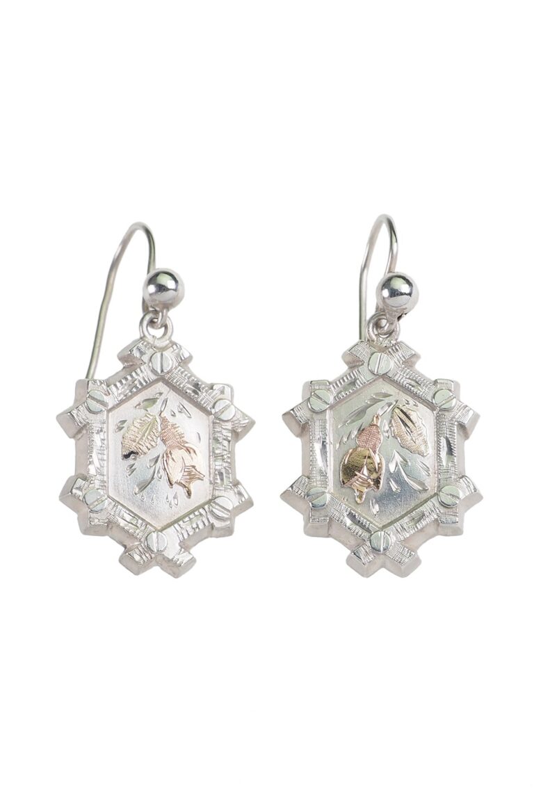 Viktorianische Ohrringe aus Sterling Silber