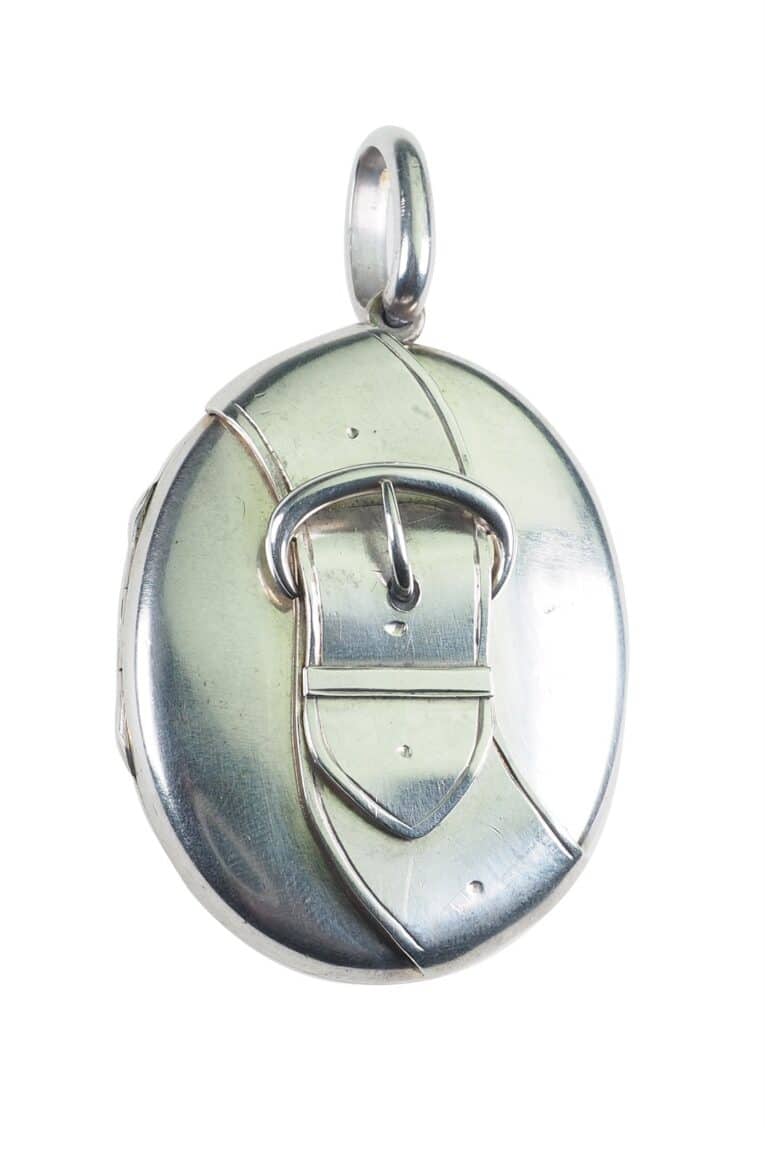 Viktorianische Medaillon aus Sterling Silber