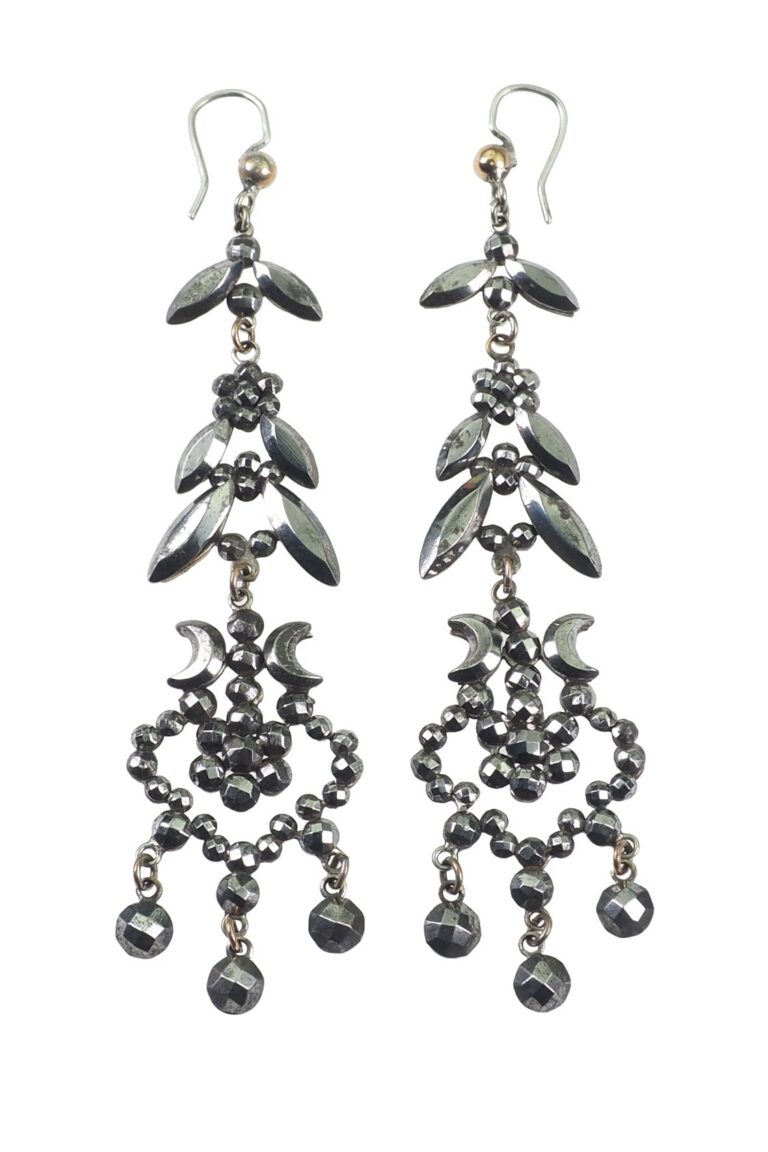 Georgianische Ohrringe aus Stahl