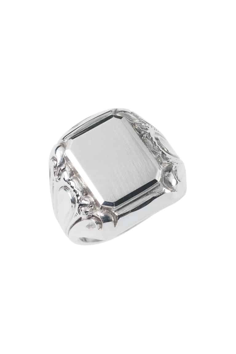 Jugendstil Herrenring aus 835er Silber