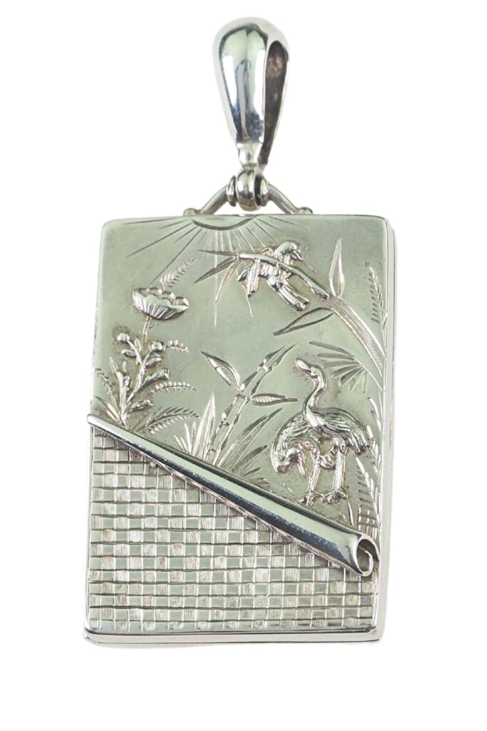 Viktorianische Medaillon aus Sterling Silber