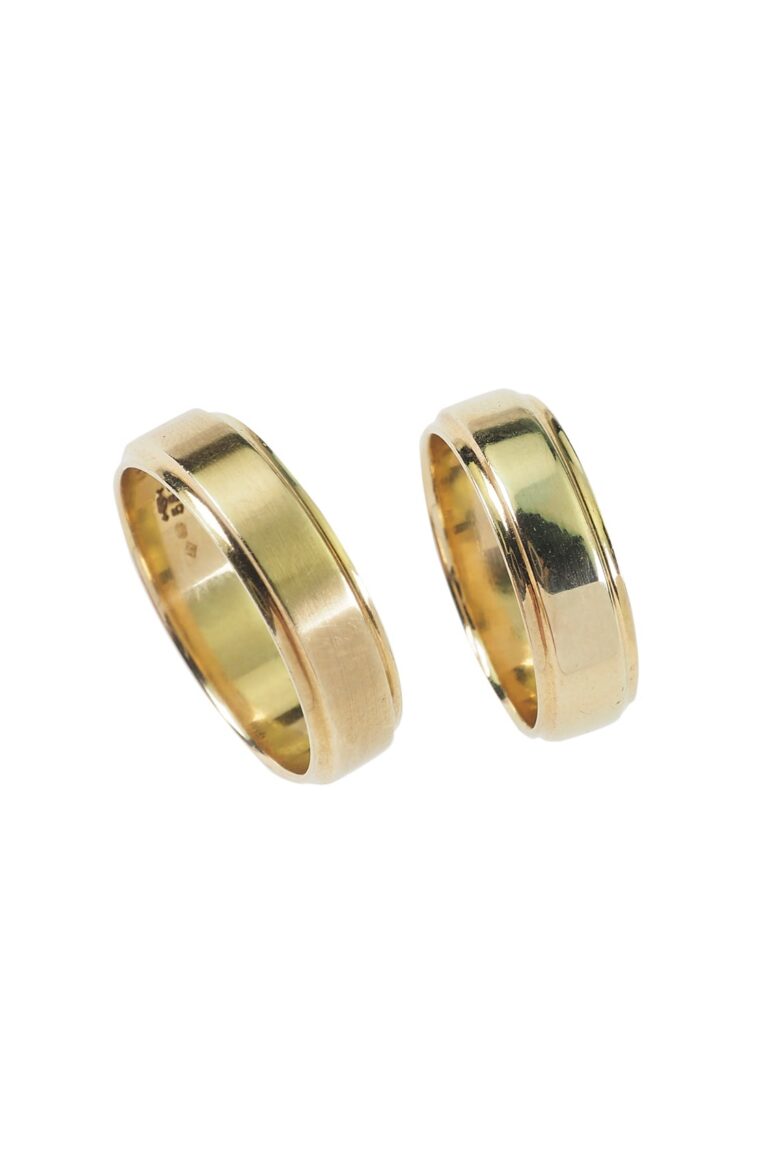 Vintage Eheringe aus 14 Karat Gold