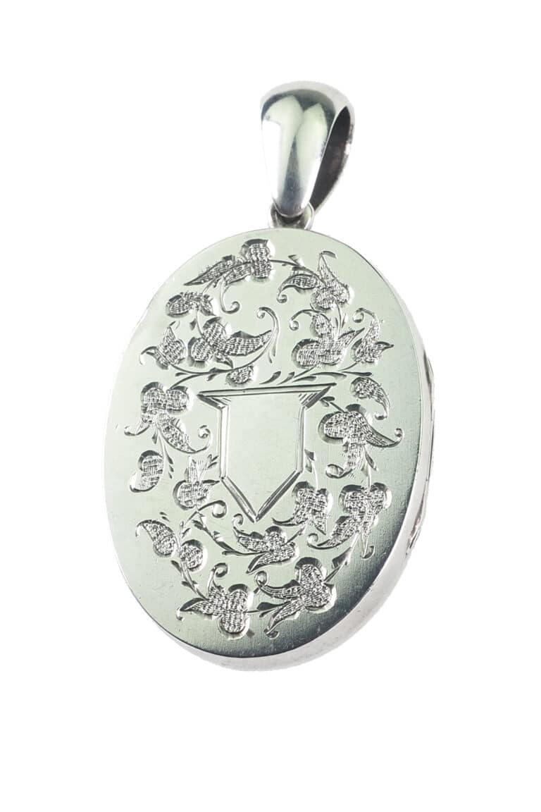 Viktorianische Medaillon aus Sterling Silber