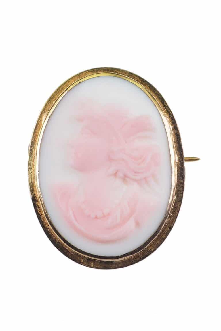 Viktorianisches Brosche mit Kamee