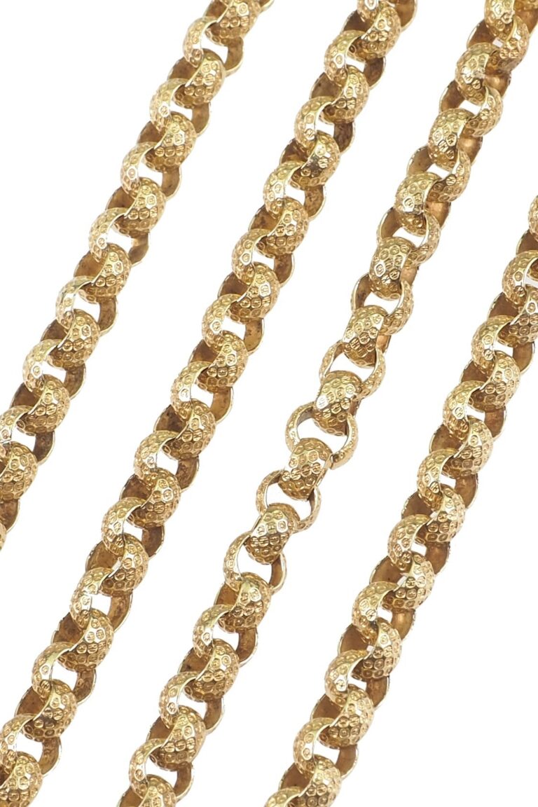 Viktorianisches Kette aus 15 Karat Gold